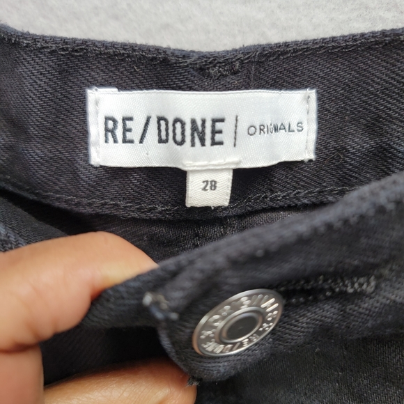 REDONE ORIGINALS HIGH RISE STRAIGHT LEG RAW HEM, SIZE 28 - Picture 3 of 12